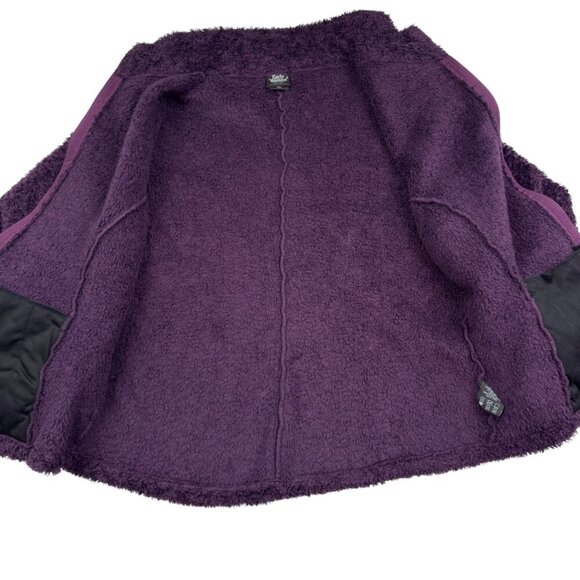 Early Winters Purple Textured Faux Fur/Fleece Full Zipper Jacket Women's Size XL - Picture 6 of 8